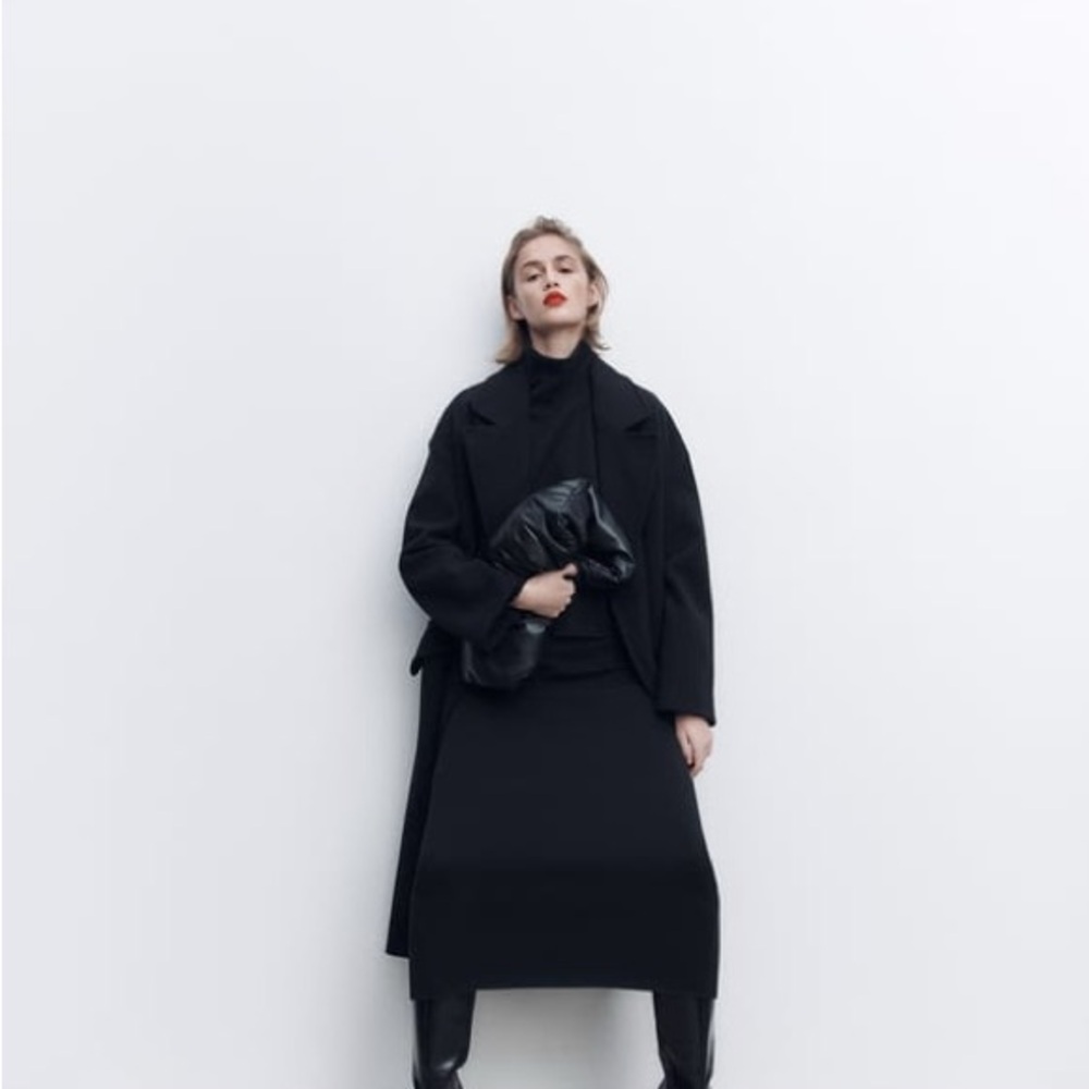 Elegant Soft Sweater and Skirt Ensemble